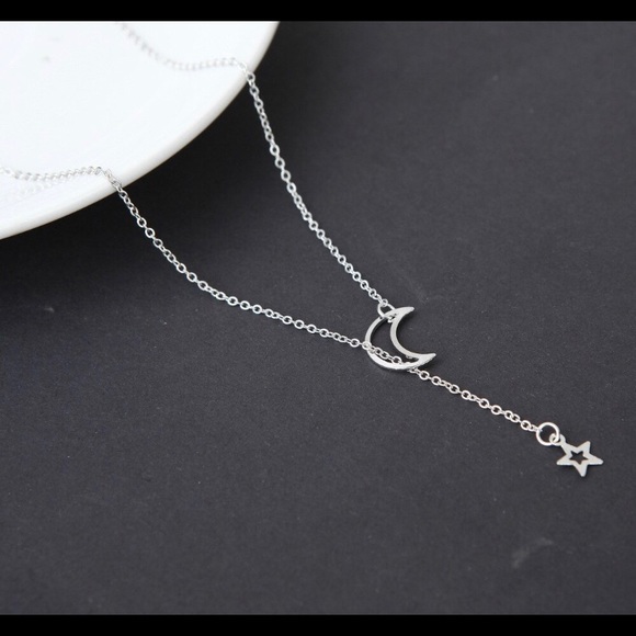 Stainless Steel Necklace Moon Star🌸🌸 - Picture 3 of 3